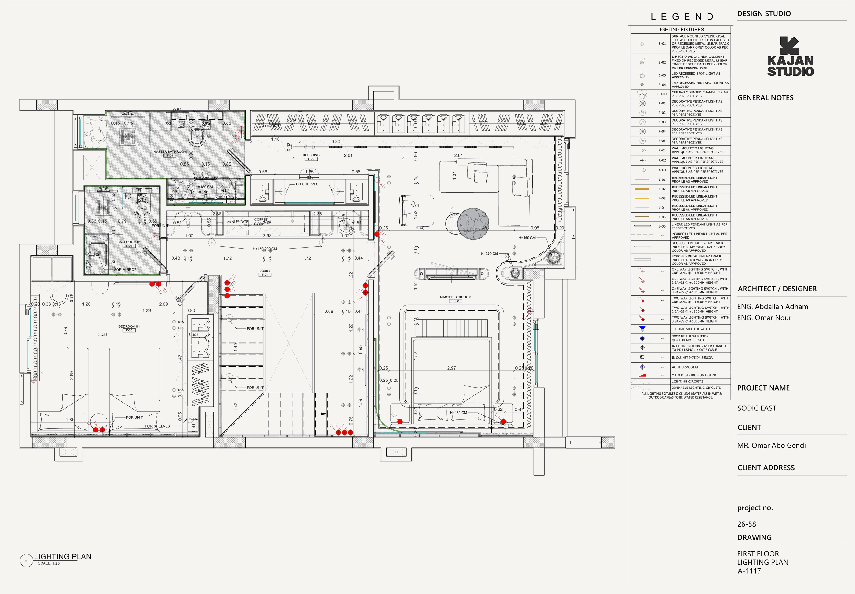 Technical drawing Lighting Plan — Plans