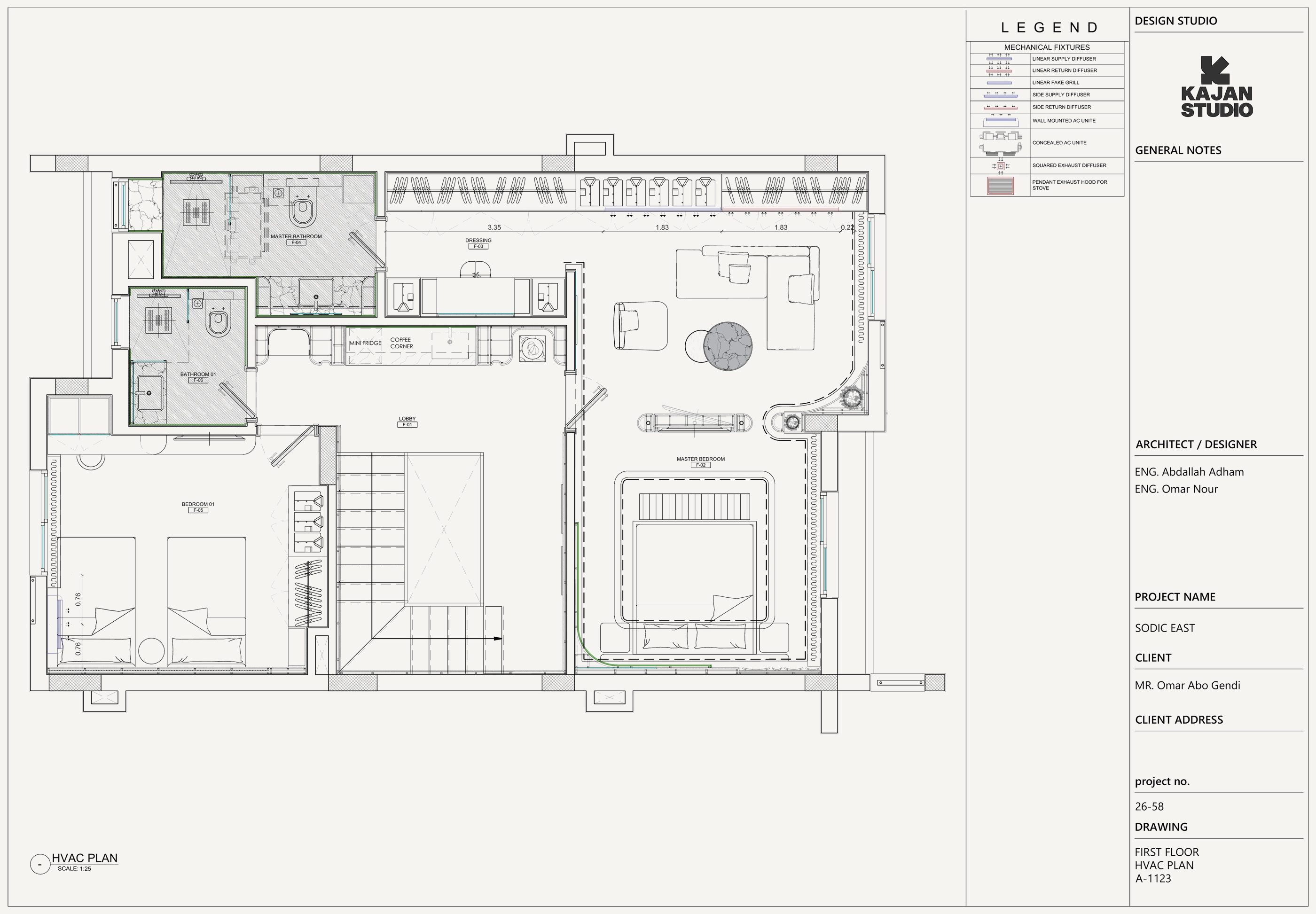 Technical drawing HVAC Plan — Plans