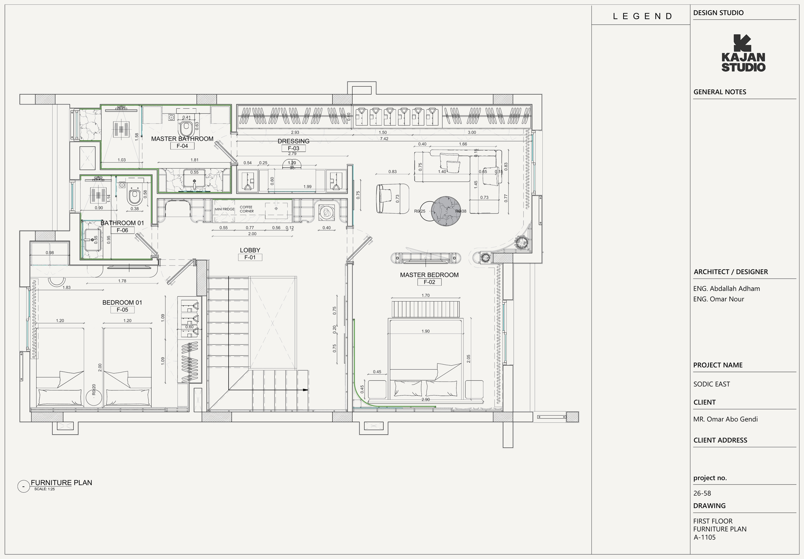 Technical drawing Furniture Plan — Plans